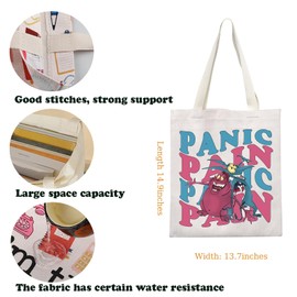 Hercules Movie Merchandise Inspired Tote Bag Hercules Villain Lover Gift Pain Panic Fans Canvas Bag WDW Cartoon Character Gift (Panic Pain Tote)