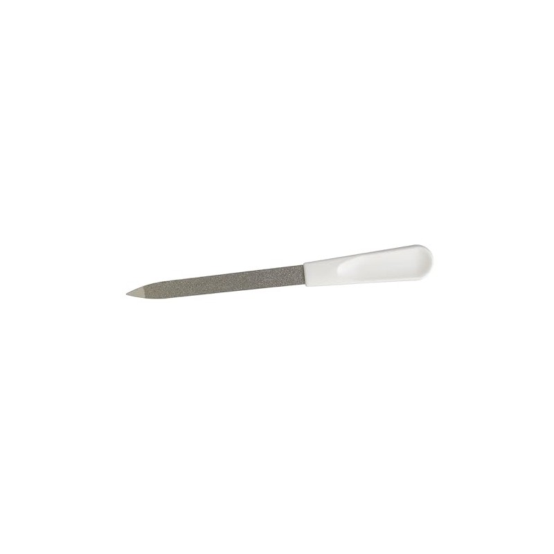 Tredoni 9cm Steel Nail File with Easy-Grip Handle - Manicure/Pedicure