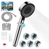 RV Shower Head with Hose, 5+1 Mode High Pressure Replacement