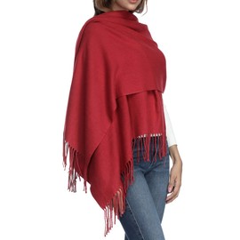 OHAYOMI Womens Thick Soft Pashmina Shawl Wrap Scarf Warm Solid Color Stole