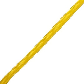 Everbilt 1/4 in. x 100 ft. Yellow Hollow Braid Polypropylene Rope