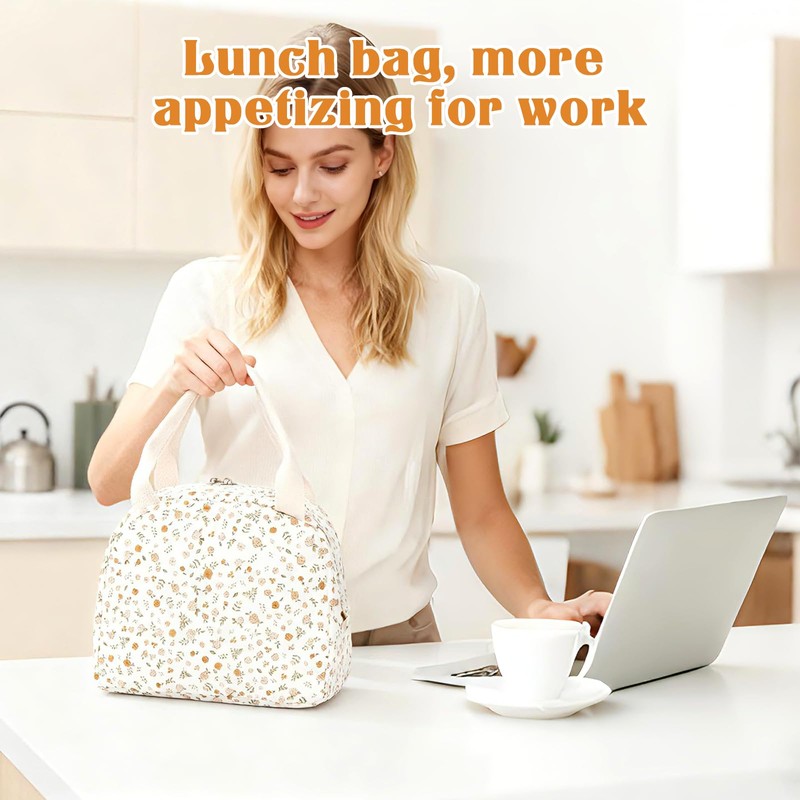 GGBOVVO Lunch Bag for Women - Insulated Lunch Box Tote
