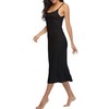 Summienlink Women's Full Slip for Under Dresses Sexy Long Sleeveless