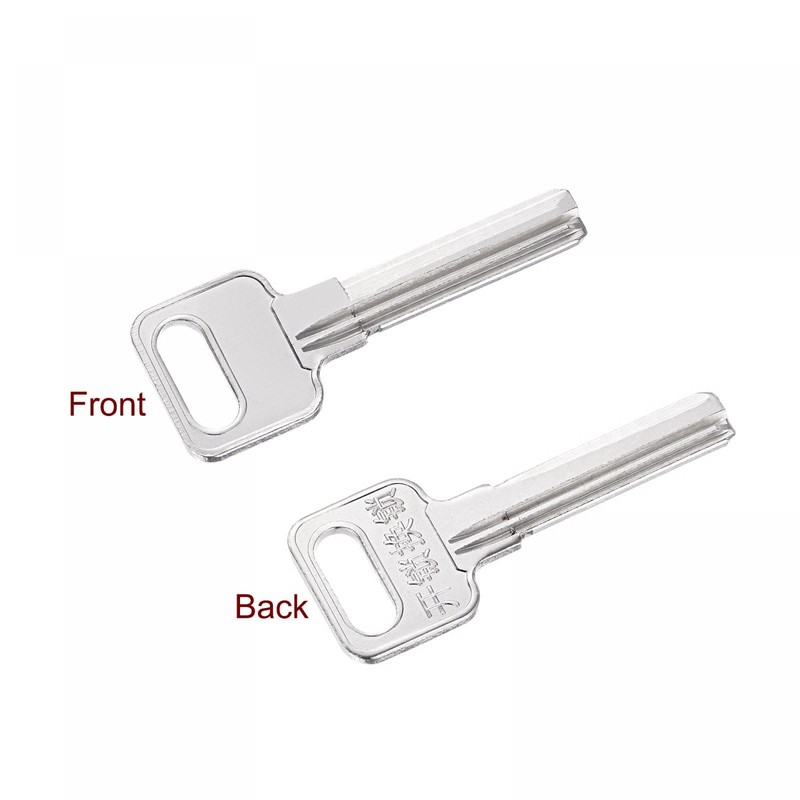 sourcing map Key Blanks 35 mm Length 2 Slots Brass