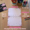 A4 Weekly and Monthly Planner Set with Cover Sheet Undated