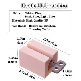 Forwind 2Pcs Toothpaste Squeezer,Rolling Tube Toothpaste Squeezer,Toothpaste Holder for Bathroom,Portable Toothpaste Dispenser for Kids and Adults (Dark Blue + Light Blue)