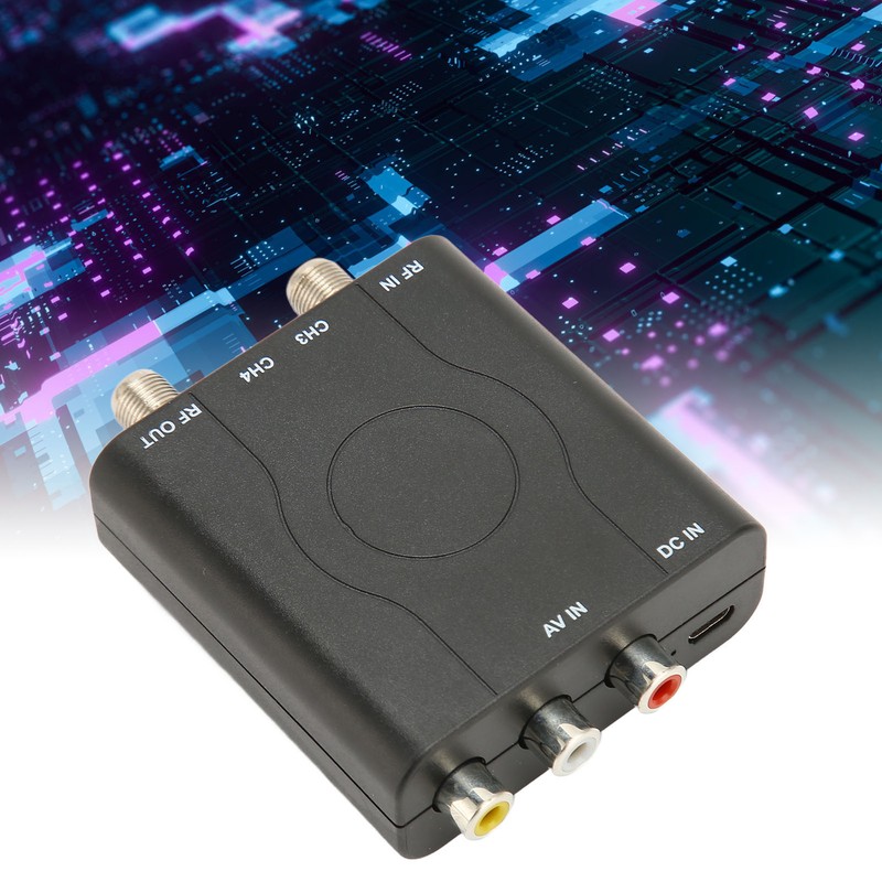 M61A RF Modulator Professional Supports NTSC Formats Video Sound HD