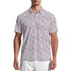 UOER Golf Polo Shirts for Men Print Short Sleeve Golf
