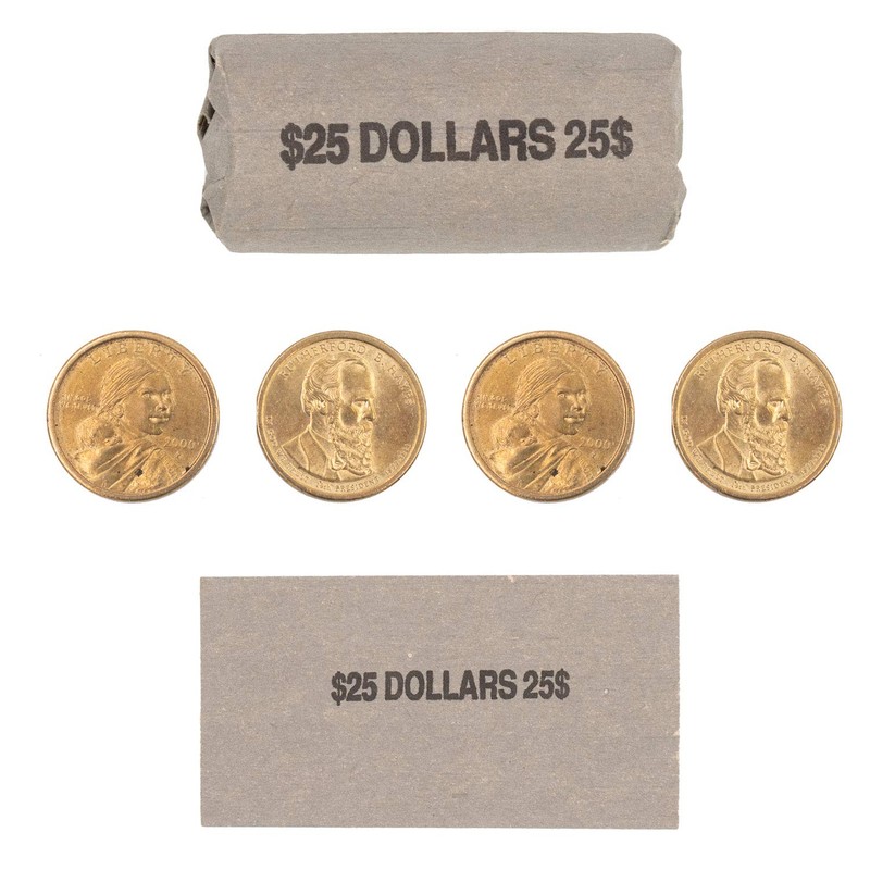 Sacagawea Dollar Coin Flat Wrappers Solid Bundle of 100