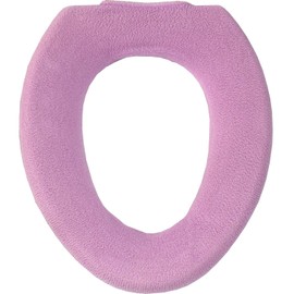 OKA Etoffe Toilet Seat Cover, For O-Shaped Seats, Antibacterial, Odor Resistant, Approx. 6.3 x 13.8 x 0.8 Inches (16 x 35 x 2 cm), Pink