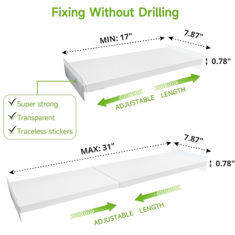 SOFRON Expandable Closet Shelf Organizer, Adjustable Shelves Organizer, Storage Shelving