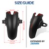 HAONEL Motorcycle Front Fender Mudguard Extender with Bracket Replacement for