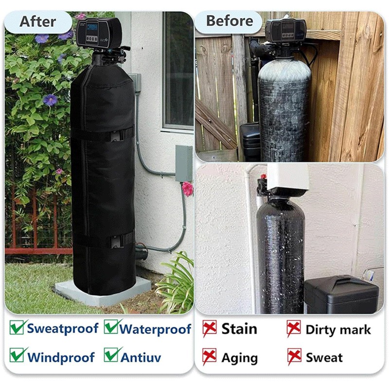 Oreilet Water Softener Cover, Black, 13 * 54in, Water, Oxford