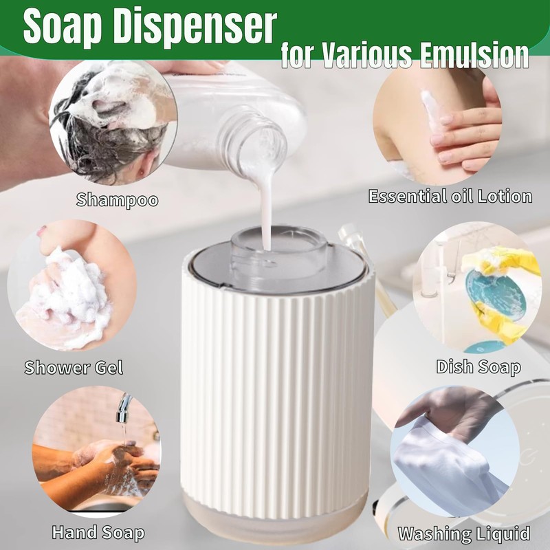 Automatic Soap Dispenser, Touchless Foaming Soap Dispenser Bathroom,Upgrade Hand &