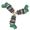 JESBEN 15710-87J00 3pcs Fuel Injectors 2 Holes Replacement for Suzuki