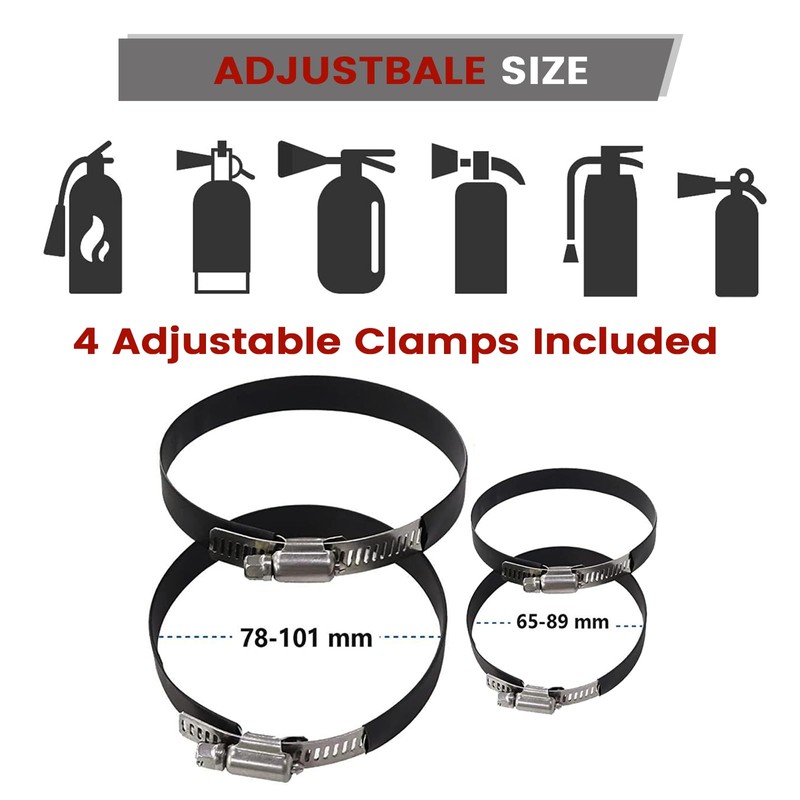 MOLLE Panel Fire Extinguisher Mount Kit-Quick Release Car Fire Extinguisher