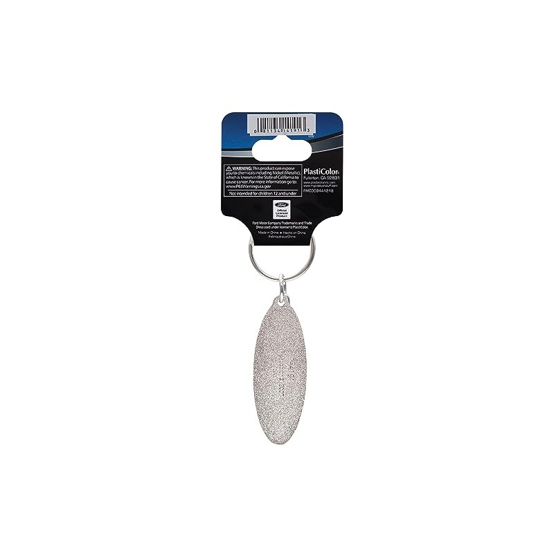 Plasticolor Llavero Esmaltado con Logo Ovalado 004191R01, Plateado