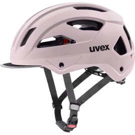 uvex stride style - sturdy city bike helmet for men & women - individual fit - upgradable with an LED light - powder matt - 56-59 cm