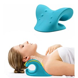 Summala Relajador de Cuello y Hombro, Estirador de Cuello, Dispositivo de Tracción Cervical para Alivio del Dolor TMJ y Alineación de la Columna Verte