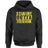 Expression Tees Hoodie Straight Outta Steeler Nation Football Adult X-Large