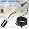 Propane Torch Weed Burner Kit,High Output 2,400,000 BTU with Storage
