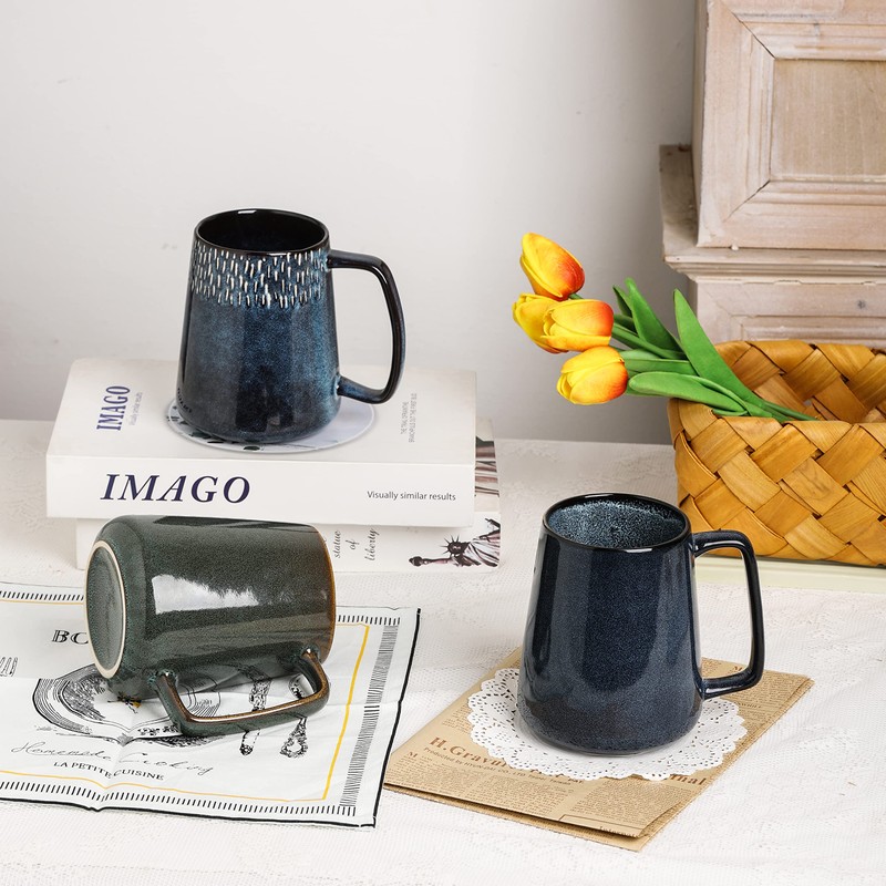 Large Ceramic Coffee Cups, 24 oz / 700 ml Extra