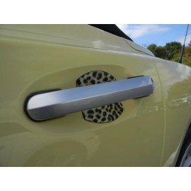 Cupeez for Cars Leopard Skin Print Auto Accessory Door Handle Emblem Scratch Guards 4 pcs USA