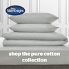 Silentnight Pure Cotton Housewife Pillowcase Pair, Silver