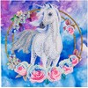 Unicorn Garland Art Card 7" x 7" CCK-A85