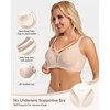 VRVOICE Womens Wireless Bras V Mesh Push Up No Underwire