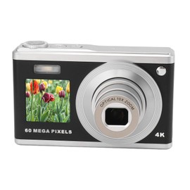 Pomya Cámara Digital de Apuntar y Disparar, Cámaras Digitales 4K 4K para Fotografía con Pantalla Principal de 2,88 Pulgadas y Pantalla Secundaria de 1,58 Pulgadas, Regalos de Cámara