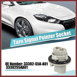 HEROFFIX 33302-S5A-A01 Turn Signal Pointer Socket T20 W for Honda Odyssey Element Crosstour Civic CR-V for Acura TSX TL RDX Replace Parts