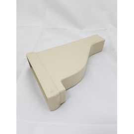 Vinyl Fence Decorative Rail Pergola End Cap (Box of 10) (2"x6", Almond)