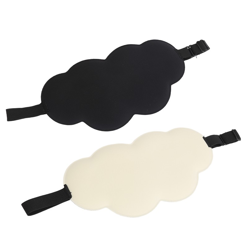 2Pcs Sleep Eye Shade Cloud Shape Versatile Comfortable Breathable Skin