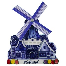 Souvenir Magnet Holland Windmill 10 x 8 x 2 cm Maritime Fridge Magnet Figure Decoration GMTX 16719