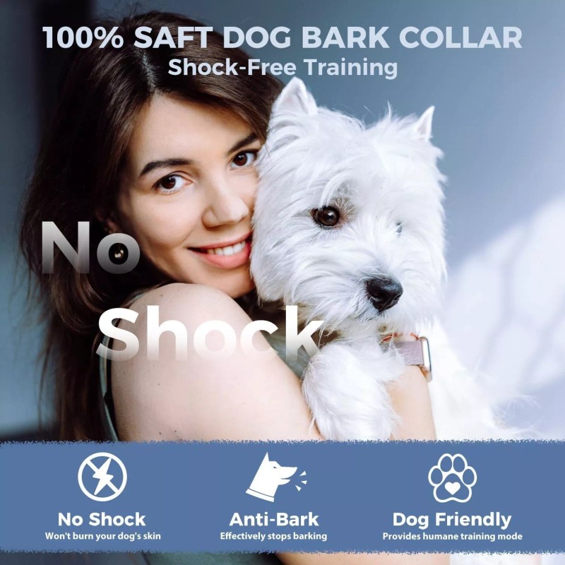 LOSLAI Anti-Bark Collar for Small Dogs, No Shock Bark Collar