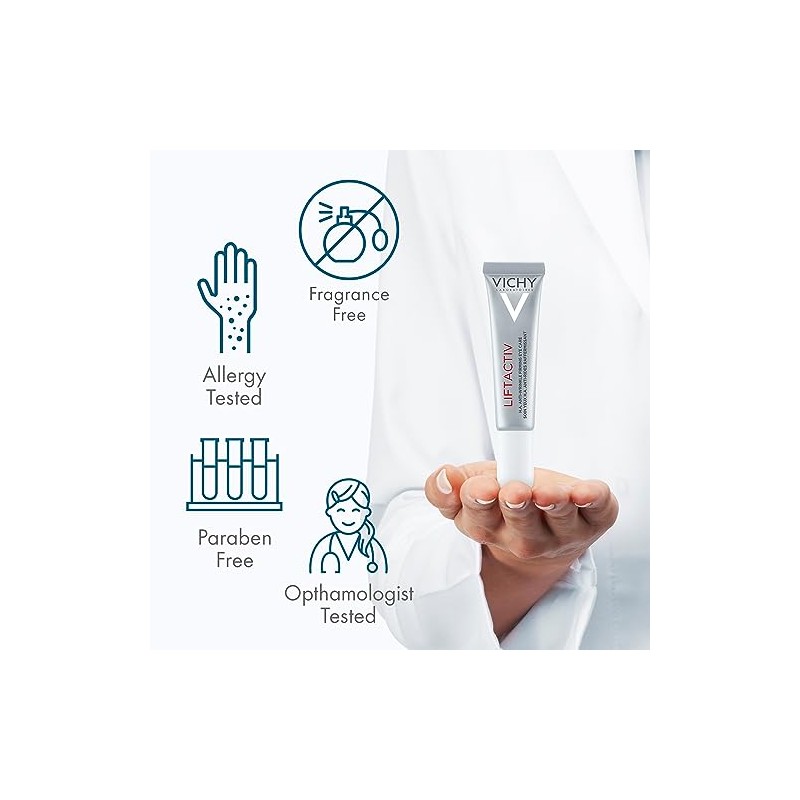 Vichy Liftactiv Crema Contorno Ojos Anti-Edad, Efecto Lifting 360°, 15
