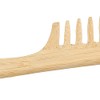 Peine de bambú de dientes anchos, antiestático, ligero y resistente.
