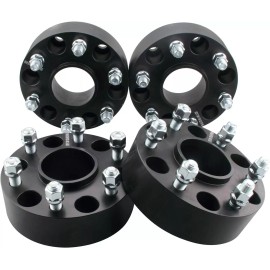 Unbranded 4pc 6x5.5 Hubcentric Wheel Spacers 2 Inch with 14x1.5 Studs for Chevy 6x139.7