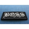 Boss Patch - 3.5x1.5 inch. Embroidered Iron on Patch (P3251)