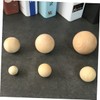 NUOBESTY 10pcs Natural Unfinished Wooden Balls Round Craft Balls for
