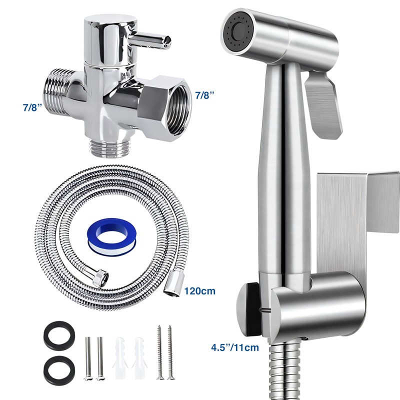 Handheld Bidet Sprayer for Toilet - Stainless Steel Toilet Bidet