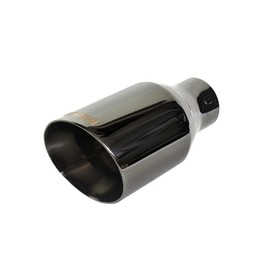 NETAMI NT-2575 Exhaust tip Double Wall Stainless Steel Black Chrome 2.5" Inlet to 4" outlet
