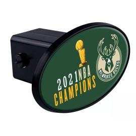 Milwaukee Bucks Champions Tow Hitch Cover for Car-Truck-SUV 2" Receiver