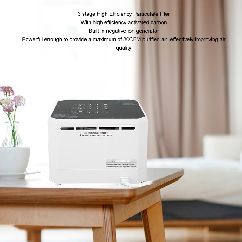 Small Air Purifier Multifunction Quiet Efficient Desk Mini Air Purifier