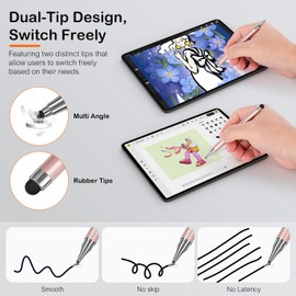 3-Pack Tablets Stylus Pen for All Touchscreen with Precision Disc Tip, 2-in-1 Universal Stylus Compatible with Android, iOS, Surface, and Phone– Perfect for Writing, Drawing, and Note-Taking