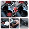 sourcing map 4pcs Car Cup Coasters Universal PVC Car Cup