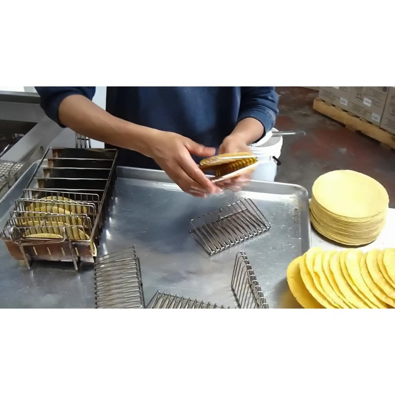 Tortilla Fryer Taco Fryer Basket,Taco Shell Fryer, Holds 8 Shells