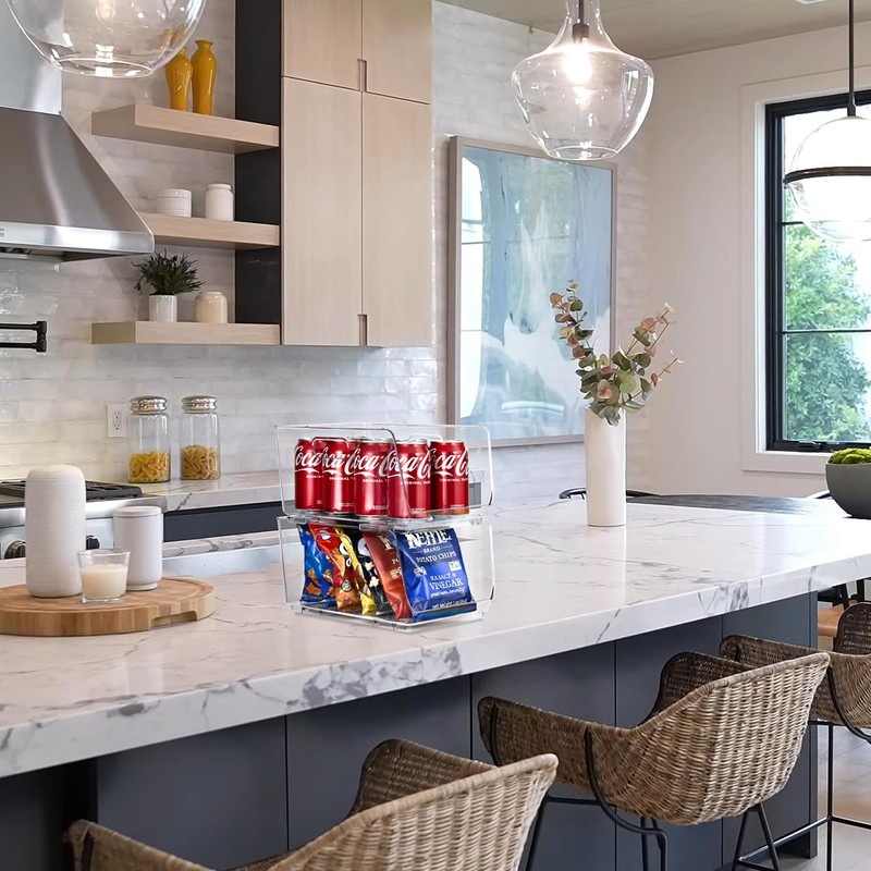 Sorbus Stackable Storage Bins Open Front - Clear Stackable Storage