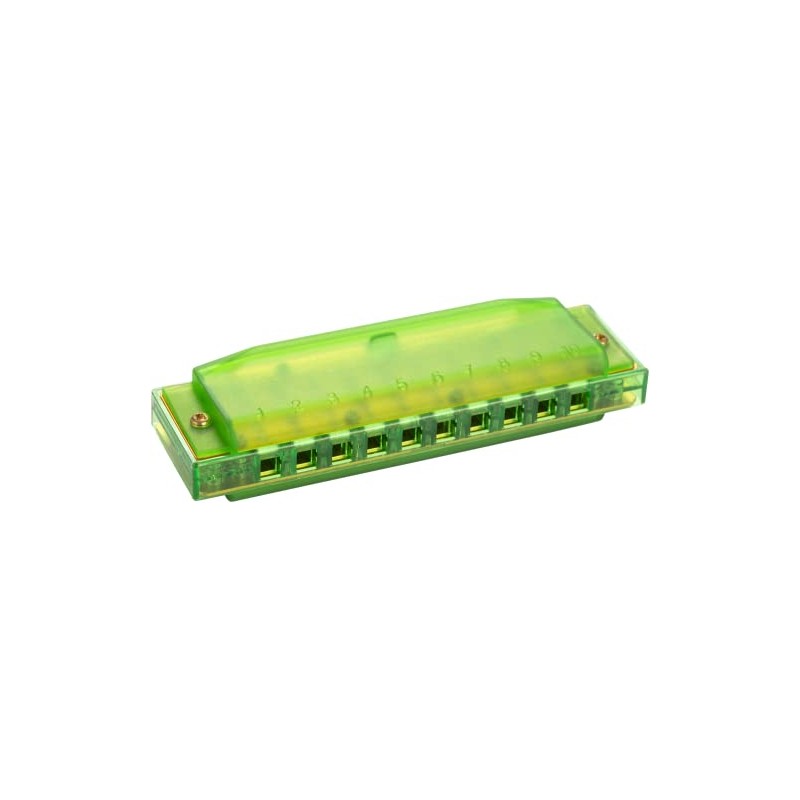 HOHNER Harmonica Translucent Harp C Green